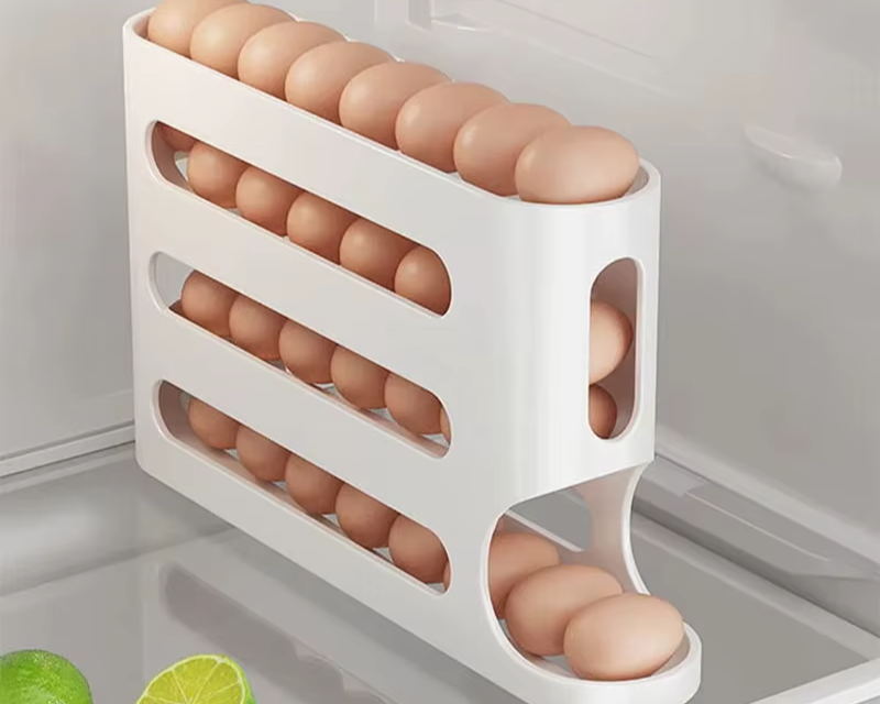 Organizador de Ovos Com Rolagem Automática