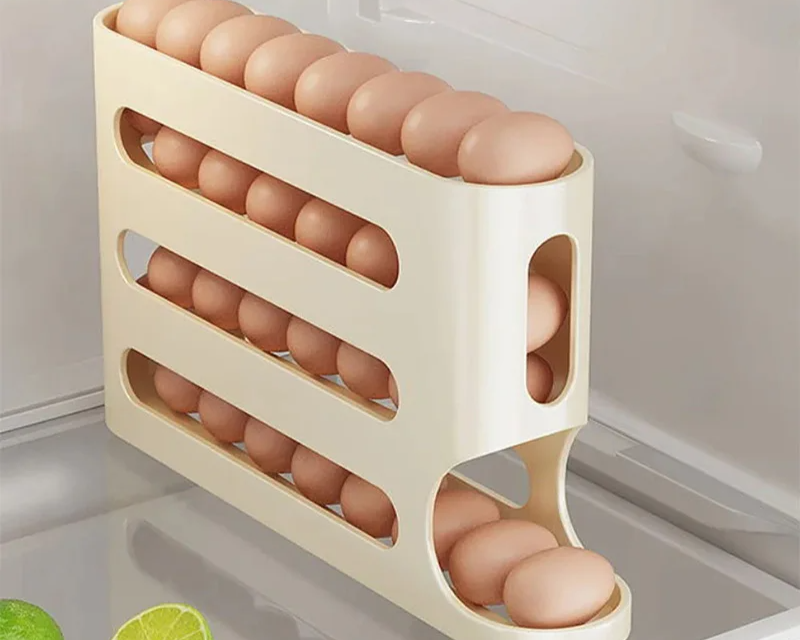 Organizador de Ovos Com Rolagem Automática