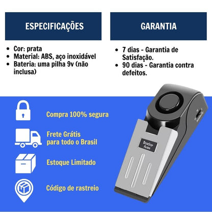 Alarme de Alta Potência e Trava de Portas e Janelas